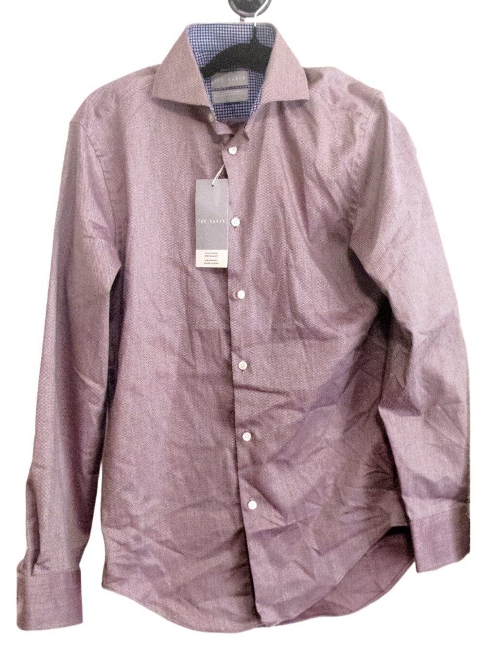 NWT TED BAKER London Slim Fit Four Season Performance Dress Shirt Size Small